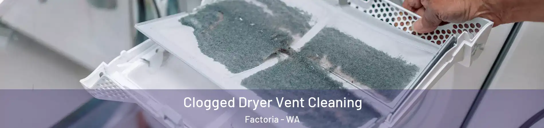 Clogged Dryer Vent Cleaning Factoria - WA