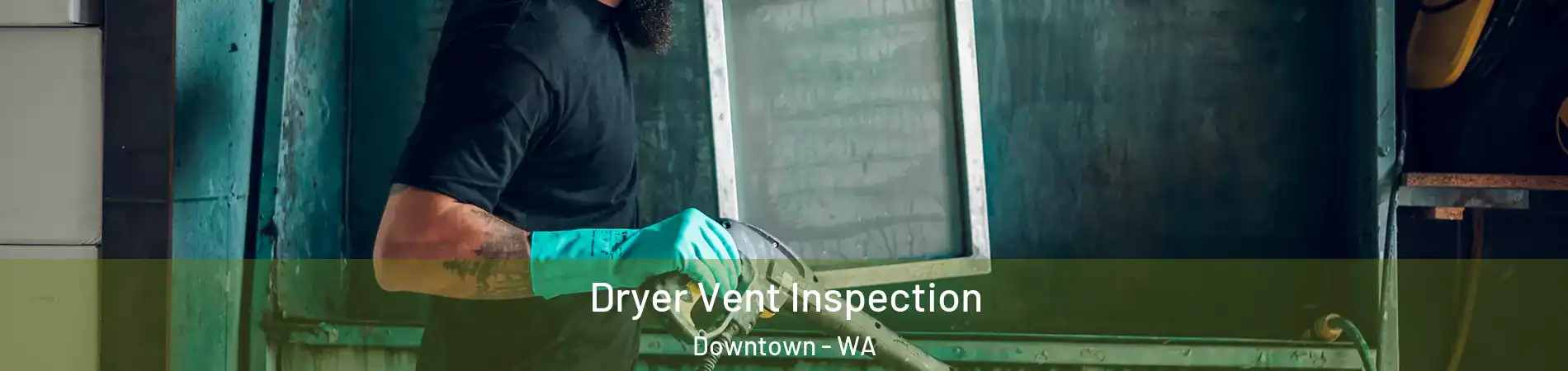 Dryer Vent Inspection Downtown - WA