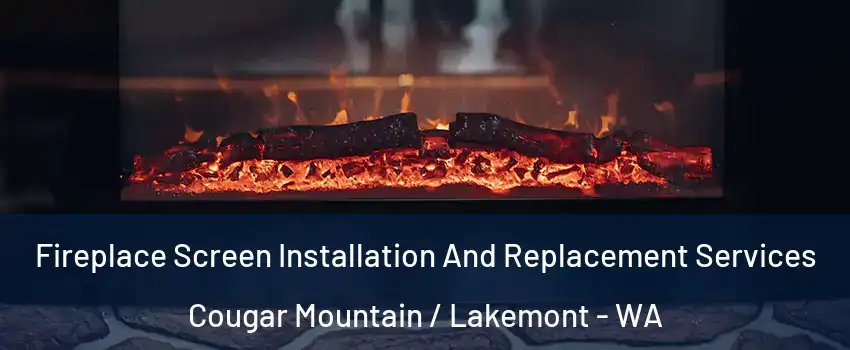 Fireplace Screen Installation And Replacement Services Cougar Mountain / Lakemont - WA