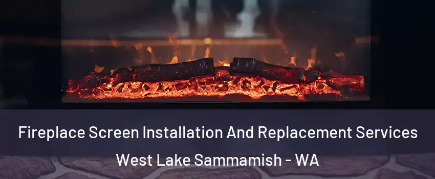 Fireplace Screen Installation And Replacement Services West Lake Sammamish - WA