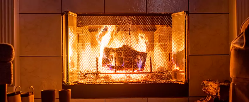 Mendota Hearth Landscape Fireplace Installation in Northwest Bellevue, Washington